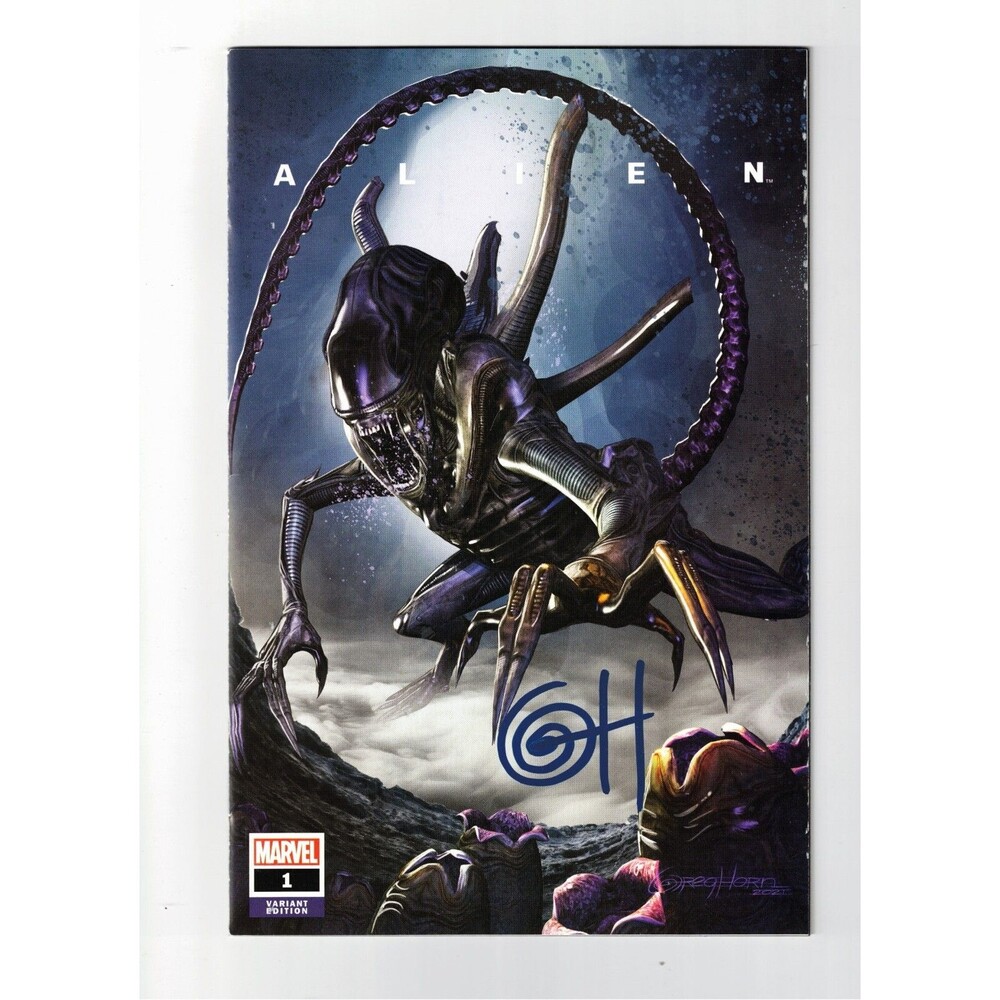 Alien #1 NM- Greg Horn Auto Comic Autograph COA Authentic Variant Signed Marvel